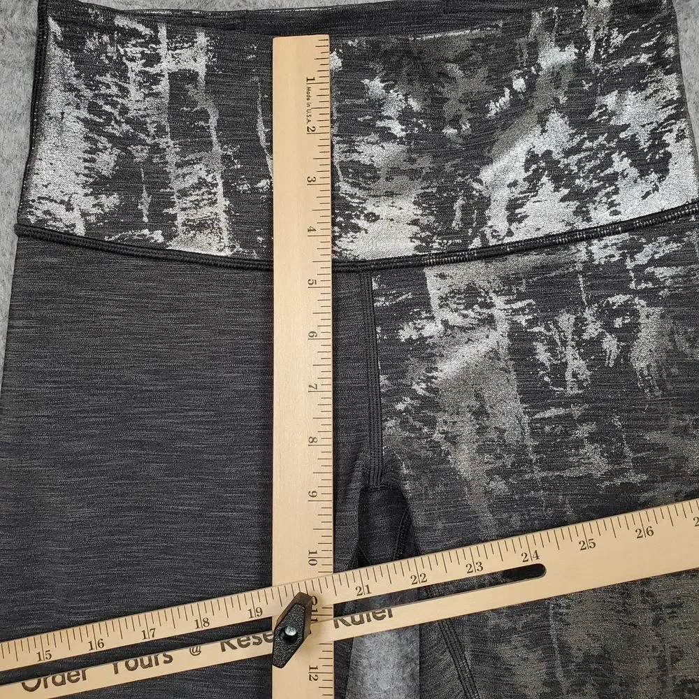 Lululemon Leggings Womens 6 Wunder Under High Rise Foil 28 Crinkle Brindle Shine